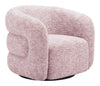 Refine - Swivel Chair - Pink Tweed