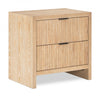Fairfax 26 inch Solid Wood And Oak Veneer Nightstand — Natural