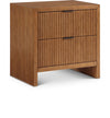 Fairfax 26 inch Solid Wood And Oak Veneer Nightstand — Walnut