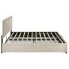 Reeves Upholstered Eastern King Lift-Top Storage Platform Bed Beige — product view 9