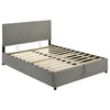 Reeves Upholstered Queen Lift-Top Storage Platform Bed Grey — product view 1