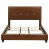 Farrell California King Leatherette Panel Bed Brown — product view 4
