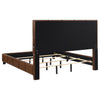 Farrell California King Leatherette Panel Bed Brown — product view 5