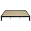 Gislen Eastern King Easy Assembly Wood Platform Bed Black — product view 3