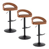 Grotto - Upholstered Adjustable Barstool - Black Metal Base