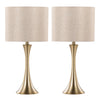 Lenuxe - 24" Metal Table Lamp (Set of 2) - Gold Base