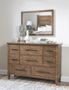 Artisan's Place Rectangular Mirror — Vintage Pine / Ironwood