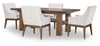 Artisan's Place Upholstered Host Chair — Set of 2 — Vintage Pine / Ironwood