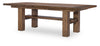 Artisan's Place 42-inch Trestle Dining Table — Vintage Pine / Ironwood