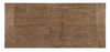 Artisan's Place 42-inch Trestle Dining Table — Vintage Pine / Ironwood