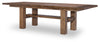 Artisan's Place 42-inch Trestle Dining Table — Vintage Pine / Ironwood