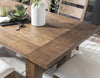 Artisan's Place 42-inch Trestle Dining Table — Vintage Pine / Ironwood