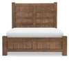 Artisan's Place Panel Bed — California King / Vintage Pine / Ironwood