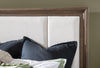 Artisan's Place Upholstered Bed — California King / Vintage Pine / Ironwood