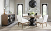 Artisan's Place 60-inch Round Dining Table — Vintage Pine / Ironwood