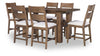 Artisan's Place 36-inch Counter Height Dining Table — Vintage Pine / Ironwood