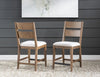 Artisan's Place Ladder Back Counter Height Chair — Set of 2 — Vintage Pine / Ironwood