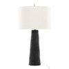 Kona - 31" Polyresin Table Lamp (Set of 2) - Matte Black Polyresin, Brass And Natural Linen Shade from Grandview Gallery