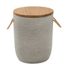 Biban - Outdoor Side Table - Natural & Brown
