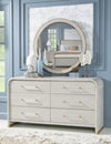 Miramar 68-inch Six Drawer Dresser — Oyster