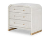 Miramar Oyster Three Drawer Nightstand — Oyster