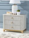 Miramar Oyster Chest Nightstand — Oyster