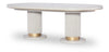 Miramar 46-inch Oval Dining Table — Oyster