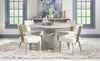 Miramar 54-inch Round Dining Table — Oyster