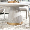 Miramar 54-inch Round Dining Table — Oyster