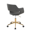 Margarite - Task Chair - Gold Metal