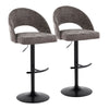 Renee - Adjustable Barstool (Set of 2) - Black Base