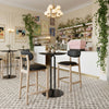 Rilou Counter Stool Black & Natural — Set of 2