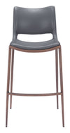 Ace Barstool Dark Gray & Walnut — Set of 2