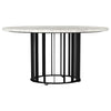 Haven - Round Genuine White Marble Top Table