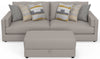 Trevor - Extra Deep Oversized Sofa With Included Storage Cocktail Ottoman
