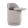 Marla - Upholstered Vanity Stool - Gray Fabric