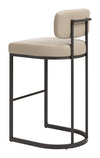 Velar Barstool Beige & Gray — Set of 2