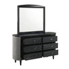 Skyline - Dresser & Mirror - Black / Gray