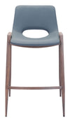 Desi Counter Stool (Set of 2) Azure Gray & Walnut — Set of 2