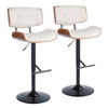 Lombardi - Adjustable Barstool (Set of 2) - Black Base
