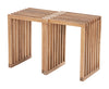 Riviera Extendable Stool Natural — Set of 2