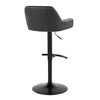 Daniella - Adjustable Barstool With Swivel - Black Metal (Set of 2)