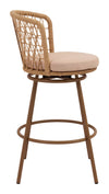 Islamorada Swivel Barstool Brown