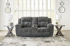 Frohn Reclining Loveseat with Console - Graphite (3740694)