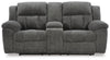 Frohn Reclining Loveseat with Console - Graphite (3740694)