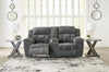 Frohn Reclining Loveseat with Console - Graphite (3740694)