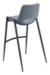 Desi Barstool Azure Gray — Set of 2