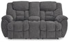Foreside Reclining Loveseat with Console