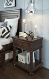 Canterbury 2.0 Open Night Stand Cherry Finish — Warm Cherry