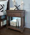 Canterbury 2.0 Open Night Stand Cherry Finish — Warm Cherry